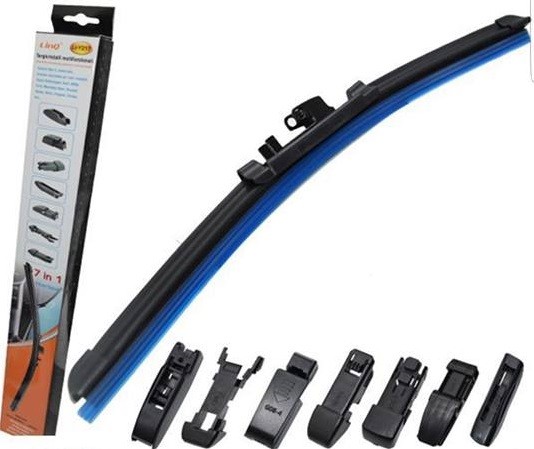 Spazzola Tergicristalli Universali Per Auto Ricambio 7 Attacchi Linq 23" 580mm