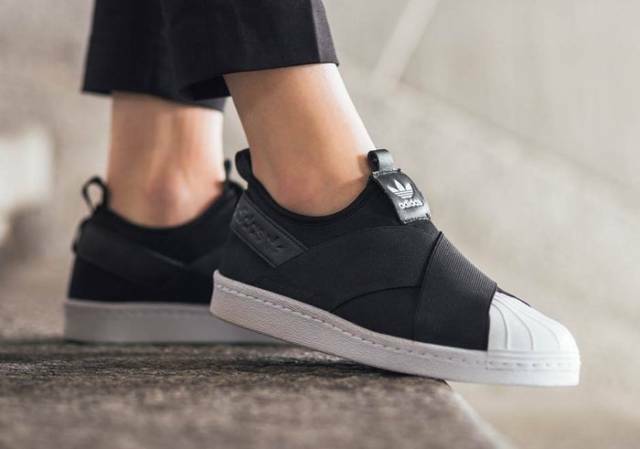 adidas superstar slip on womens