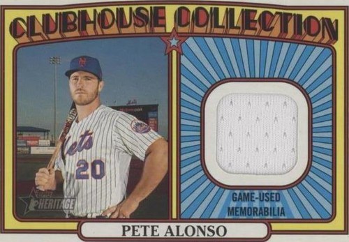 2021 Bowman Heritage Black & White Parallel #77 Pete Alonso