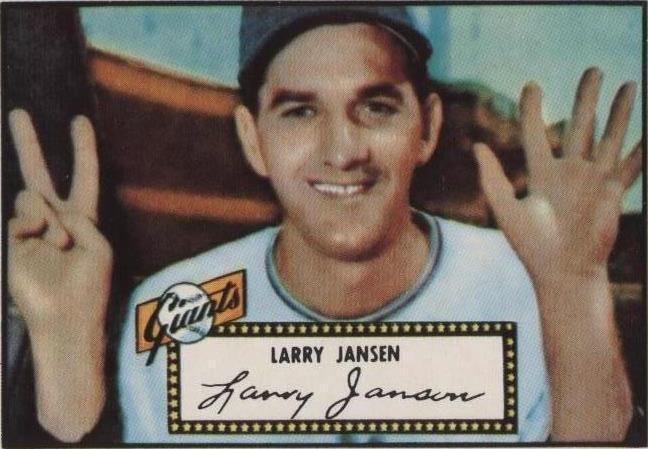 1983 Topps 1952 Reprint Series - Larry Jansen #5