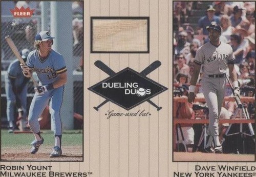 2002 Fleer Greats - Dave Winfield Robin Yount #DD-RY1