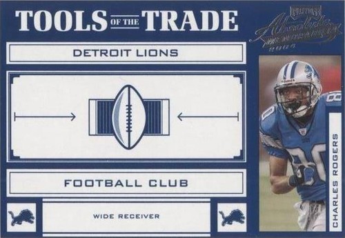 2004 Playoff Absolute Memorabilia Charles Rogers #TT-14