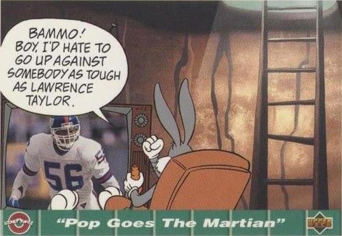 1992 Upper Deck Comic Ball IV Bugs Bunny Lawrence Taylor #5