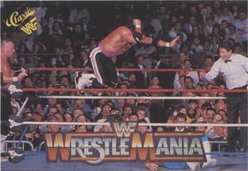 1990 Classic WWF The History of Wrestlemania - Bret Hart Donald Trump #79