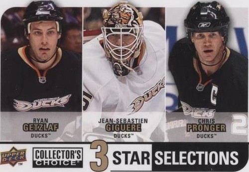 2008-09 Upper Deck Collector's Choice - Chris Pronger Jean-Sebastien Giguere Ryan Getzlaf #251