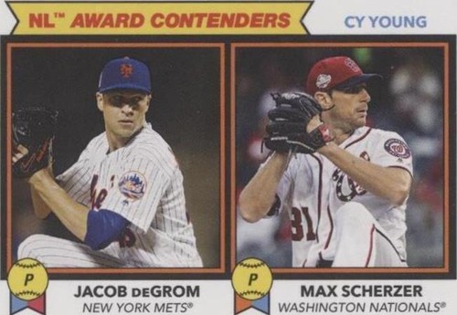 2018 Topps Throwback Thursday #TBT - Jacob deGrom Max Scherzer #194