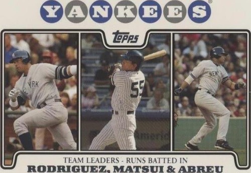 2008 Topps Limited Edition Team New York Yankees Team Set - Alex Rodriguez Bobby Abreu Hideki Matsui #47