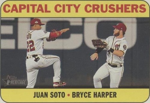 2018 Topps Heritage Purple Refractor Juan Soto Rookie PSA 9