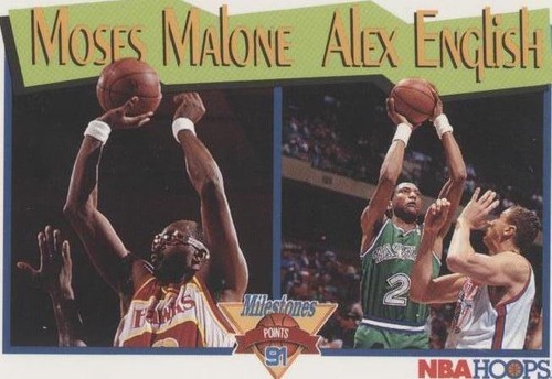 1991-92 NBA Hoops - Alex English/Moses Malone #315