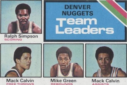 1975-76 Topps - Ralph Simpson/Mack Calvin/Mike Green #278