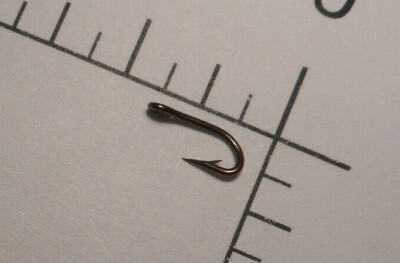 100 MUSTAD & SON #19 WET Fly Tying Ringed Bronzed 2x strong REVERSED NORWAY 3933