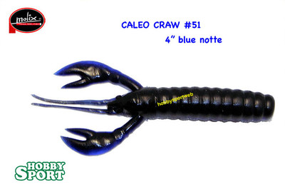 MOLIX CALEO CRAW 4" COL.  51 BLUE NOTTE SILICONICO x SPINNING BLACK BASS