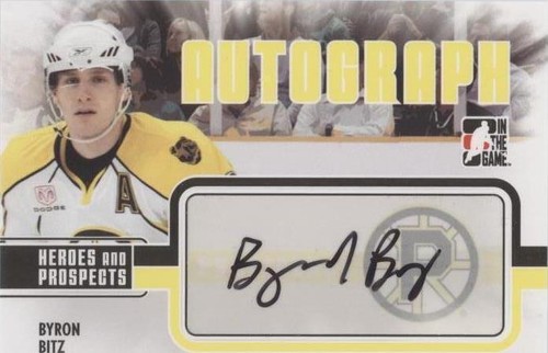 2009-10 In the Game Heroes and Prospects - Byron Bitz #A-BB