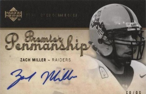 2007 UD Premier Zach Miller #PP-ZM