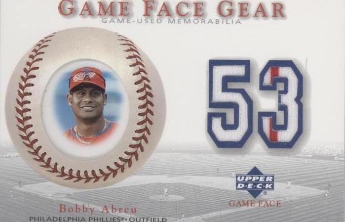 2003 Upper Deck Game Face - Bobby Abreu #GG-BA