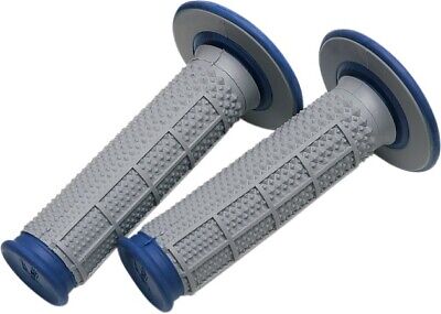 Renthal MX Dual Compound Tapered 1/2 Waffle Grips Gray/Blue