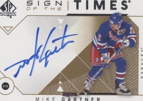 2018-19 SP Authentic - Mike Gartner #SOTT-MG