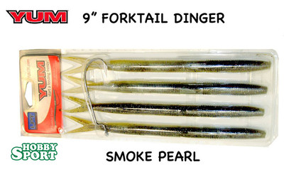 ARTIFICIALE  SILICONICO YUM FORKTAIL DINGER 9" col SP SPINNING BASS
