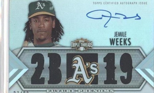 2012 Topps Triple Threads - Jemile Weeks #112