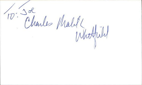 CHARLES MALIK WHITFIELD BEHIND ENEMY LINES Signed 3