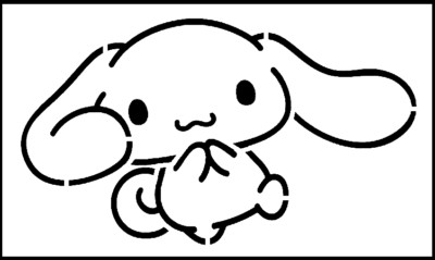 6''x10'' Clear Plastic Stencil - Hello Kitty Cinnamoroll (SR153)*