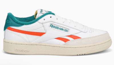 Reebok Club C Revenge White Orange Blue Retro GX0358 8 / 9 Sneaker NIB $120 Rare