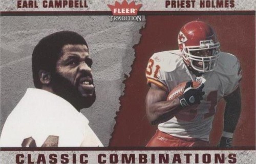 2003 Fleer Tradition Earl Campbell Priest Holmes #1 CC