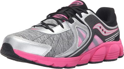 

Кроссовки Saucony Girls Kotaro 3, серебристый/черный/розовый, ребенок 6 м., Silver/black/pink
