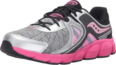 Кроссовки Saucony Girls Kotaro 3, серебристый/черный/розовый, ребенок 6 м.