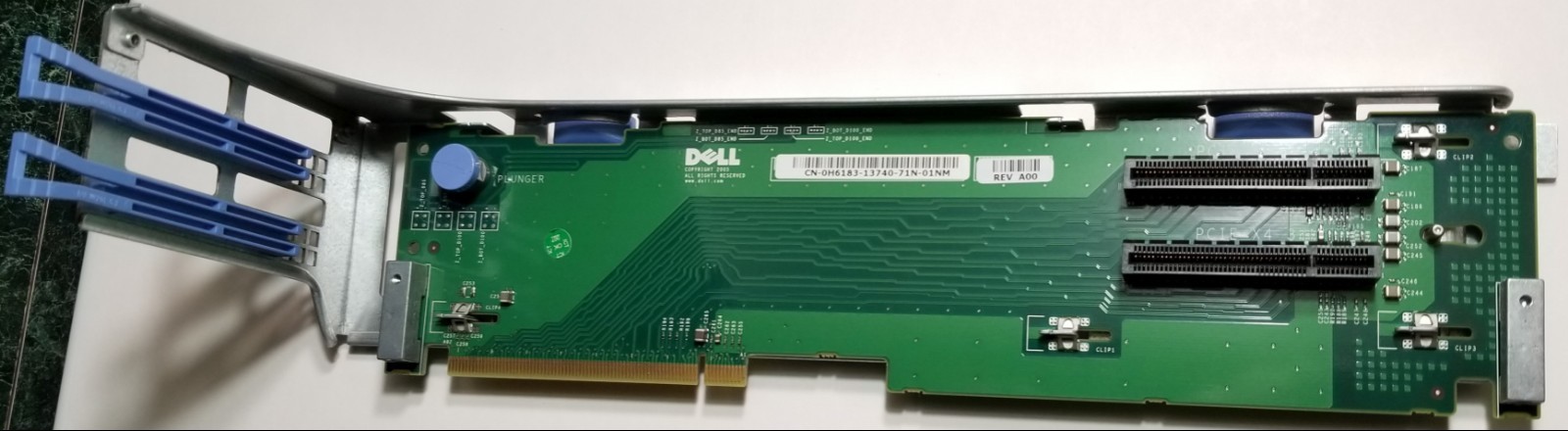 Dell PowerEdge 2950 PE2950 2-Slot PCI-E 8x 4x Left Riser Board H6183