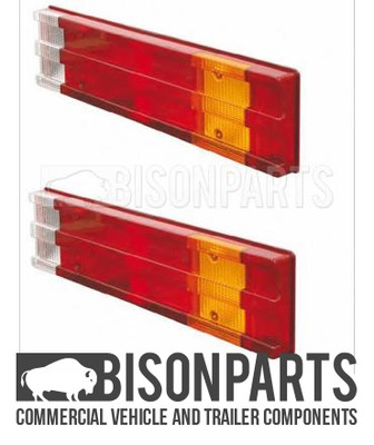 *MERCEDES ATEGO 814 (1998 - 2004) REAR TAIL LAMP LENS RH & LH BP90-109 X 2