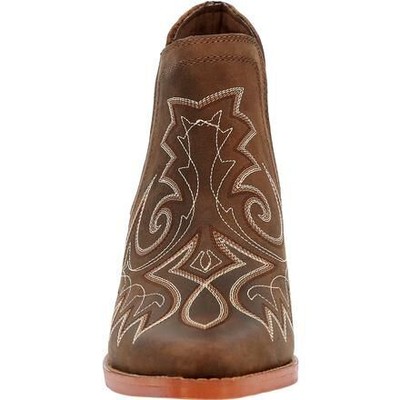 Pre-owned Durango Women's Crush™ By  Western Bootie Coffee Brown - Drd0399, Coffee