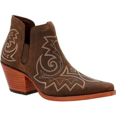 Pre-owned Durango Women's Crush™ By  Western Bootie Coffee Brown - Drd0399, Coffee