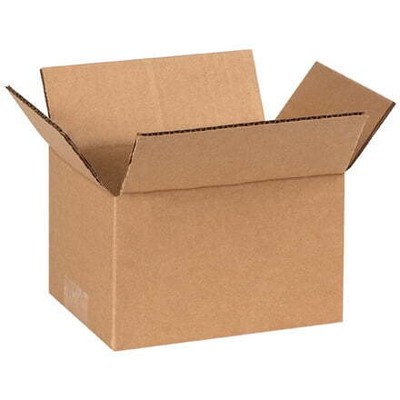 7 x 5 x 4'' Corrugated Boxes 25/Bundle, Brown Shipping/Moving/Packing Boxes