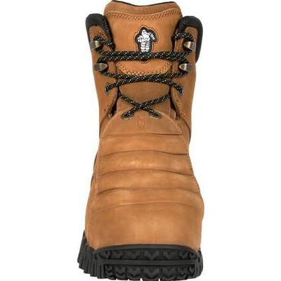 Pre-owned Michelin Men's 8" Pilot Sledge Steel Toe External Metatarsal Guard Work Boot In Brown