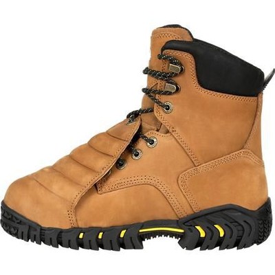 Pre-owned Michelin Men's 8" Pilot Sledge Steel Toe External Metatarsal Guard Work Boot In Brown