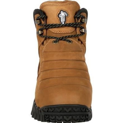 Pre-owned Michelin Men's 6" Sledge Steel Toe External Metatarsal Guard Work Boot Brown - X