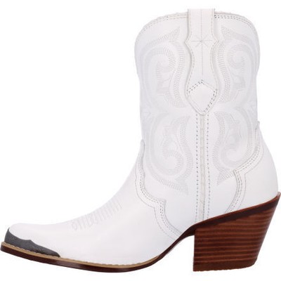 Pre-owned Durango Women's 8" Crush™ By  Western Fashion Boot Pearl White - Drd0465