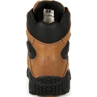 Pre-owned Michelin Men's 6" Steel Toe Internal Metatarsal Guard Work Boot Brown - Xpx763