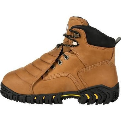 Pre-owned Michelin Men's 6" Sledge Steel Toe External Metatarsal Guard Work Boot Brown - X