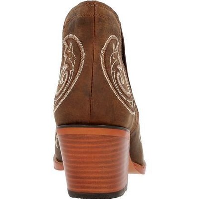 Pre-owned Durango Women's Crush™ By  Western Bootie Coffee Brown - Drd0399, Coffee