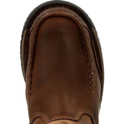 Pre-owned Georgia Boot Men's 11" Athens 360 Soft Toe Waterproof Pull-on Work Boot Brown -
