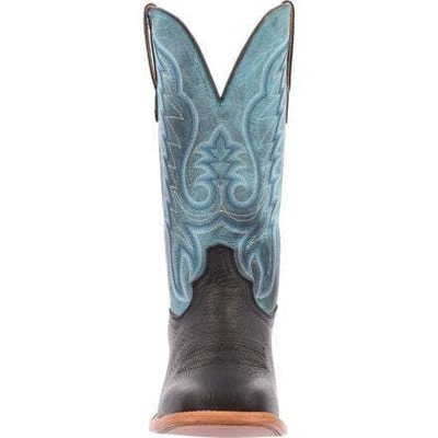 Pre-owned Durango Men's 13" Arena Pro™ Western Boot Black And Blue Lagoon - Ddb0413