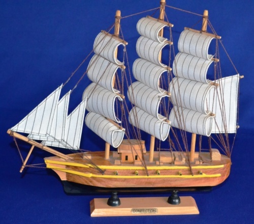 Modello Miniatura Decorativa Barca Galeone Dei Pirati Confection 34cm moc