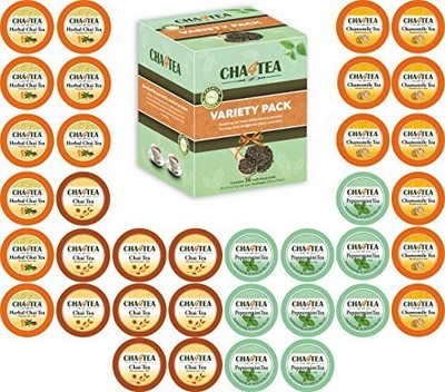 Cha4TEA 36-Count Herbal Tea Pods for Keurig K-Cup Brewer Peppermint Herbal Ch...