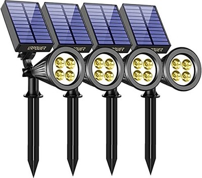 Waterproof Solar Lights Outdoor 2-in-1 Adjustable Solar ...