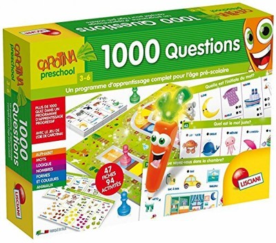 Gesellschaftsspiel Lisciani FR66193 Brettspiele Carotina 1000 Fragen Fun B-WARE 