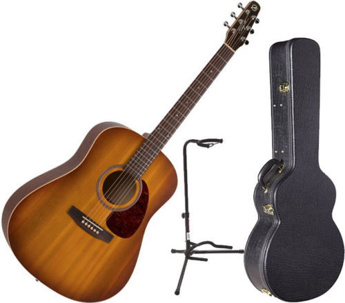 Electric Acoustic Guitar Seagull Natural Elements CW Folk SG Amber