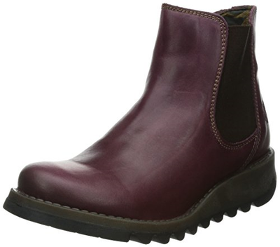Pre-owned Fly London Women Salv Chelsea Boots, Purple Purple, 5 Uk 38 Eu