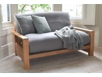 2 seater Vienna Solid Oak sofa bed by the Futon company! 